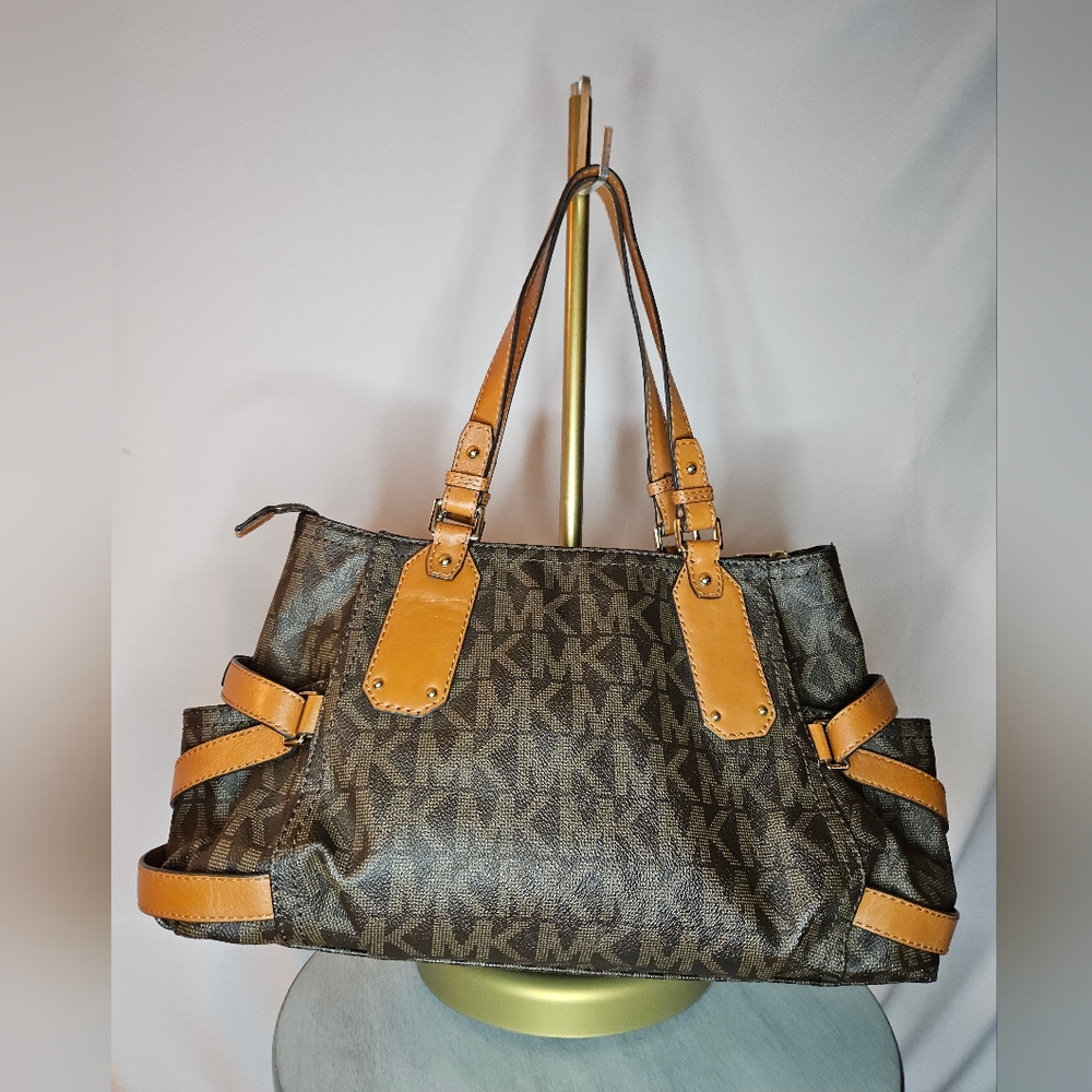 Michael Kors Brown and Tan Satchel - Picture 2 of 14